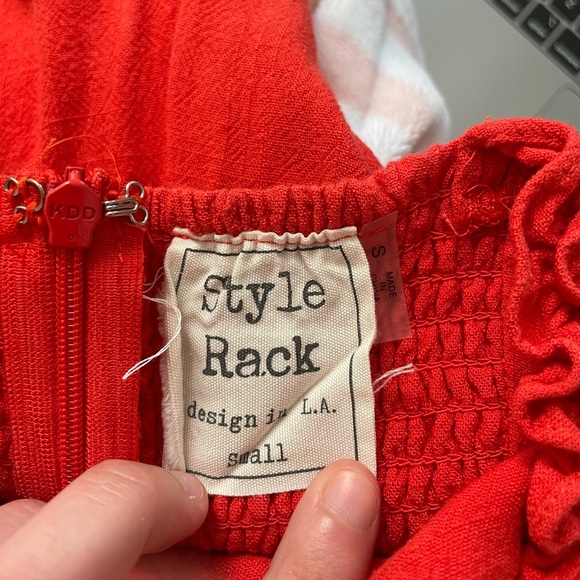 Style Rack Red Romper - Picture 5 of 5